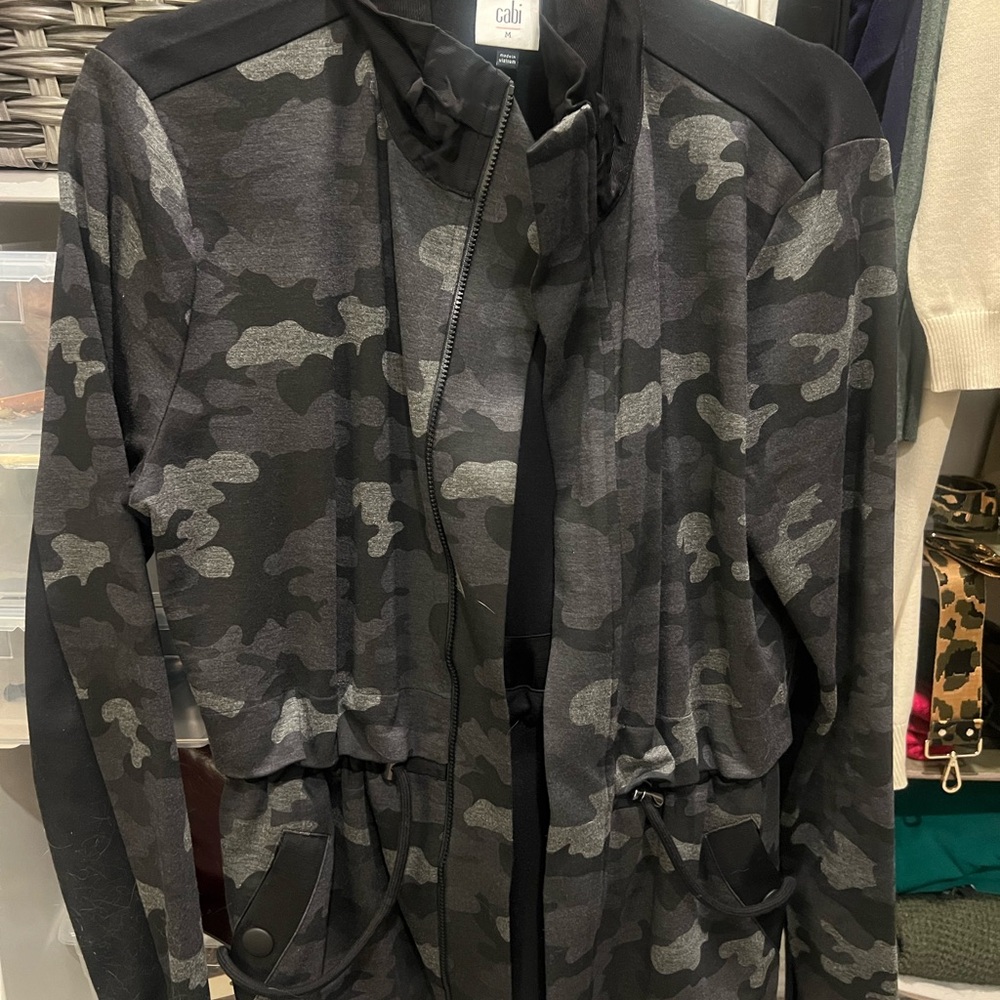 CAbi Black and Gray Military Field Jacket